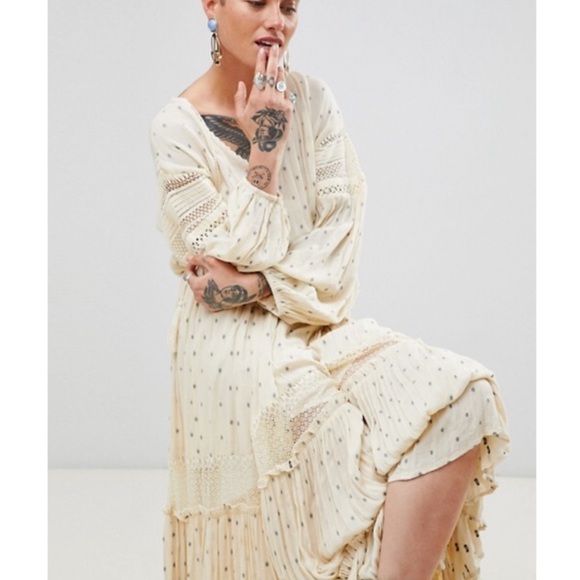 Free People Dresses & Skirts - TOO LATE** Free People Sada Dress Maxi Ivory NEW